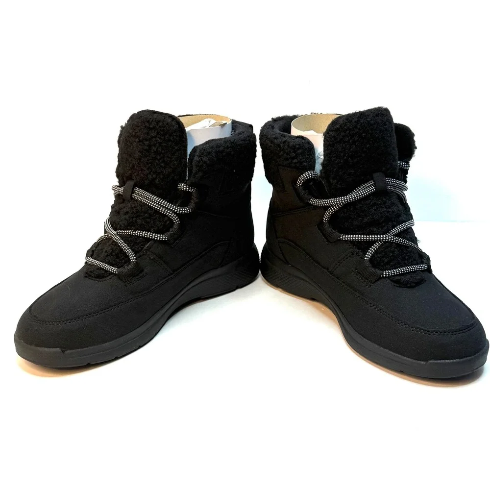 JBU Women's Freeze Round Toe Boots Black Size 8.5M NWT/BOX
